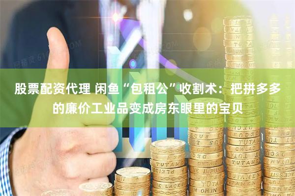 股票配资代理 闲鱼“包租公”收割术：把拼多多的廉价工业品变成房东眼里的宝贝