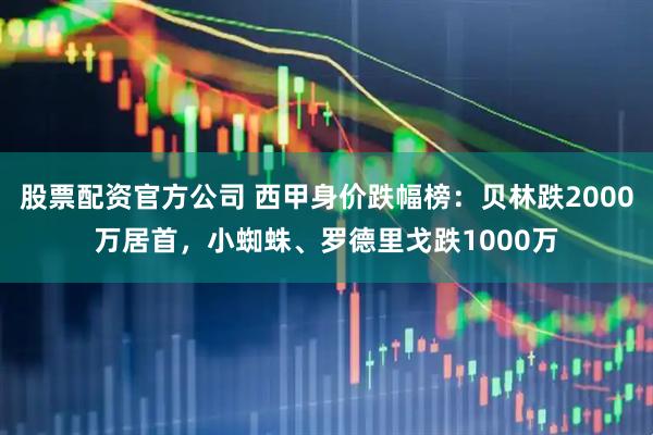 股票配资官方公司 西甲身价跌幅榜：贝林跌2000万居首，小蜘蛛、罗德里戈跌1000万
