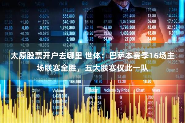 太原股票开户去哪里 世体：巴萨本赛季16场主场联赛全胜，五大联赛仅此一队